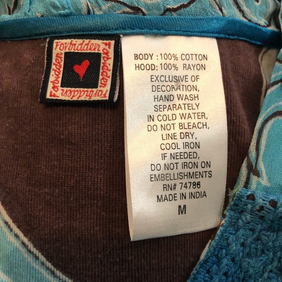 Forbidden ❤️ ladies hoodie. Size M. - Picture 6 of 7